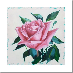 Pink Rose 2 painting Posters and Art